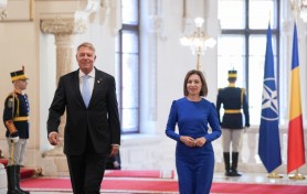 La București, Maia Sandu s-a văzut cu Președintele Klaus Iohannis